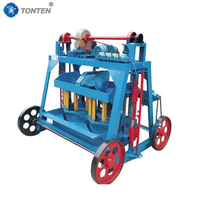 Máy làm gạch sàn nền tảng rung động Máy đúc khối di động