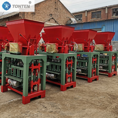 Máy làm gạch bán tự động Máy sản xuất khối đất sét