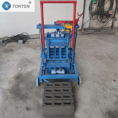 Đẩy kéo Máy làm gạch nhỏ Máy khối rỗng di động