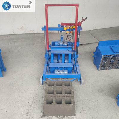Loại đẩy trực tiếp Máy chế tạo gạch nhỏ hiệu quả cao Bối hình hình 2 gạch trong một khuôn