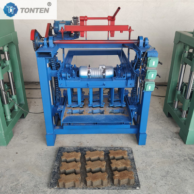 Máy làm gạch bê tông Xăng khối rỗng khối bán tự động