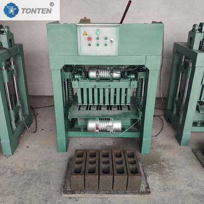 Máy đúc khối bán tự động Hệ thống điều khiển PLC Máy gạch
