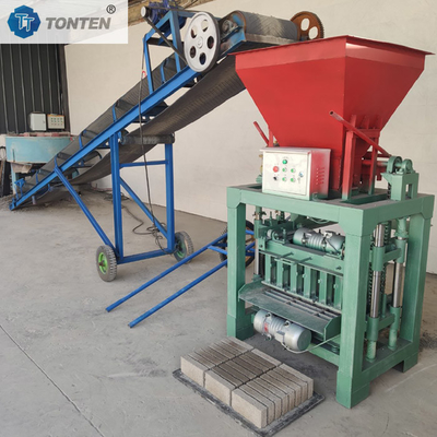 Máy làm khối bán tự động rỗng rỗng bê tông gạch xi măng