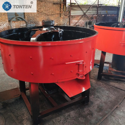 Concrete Cement Mixing Tank Flat Pan Mixing Mixer Máy trộn dọc
