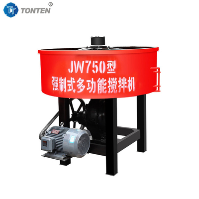 Concrete Cement Mixing Tank Flat Pan Mixing Mixer Máy trộn dọc