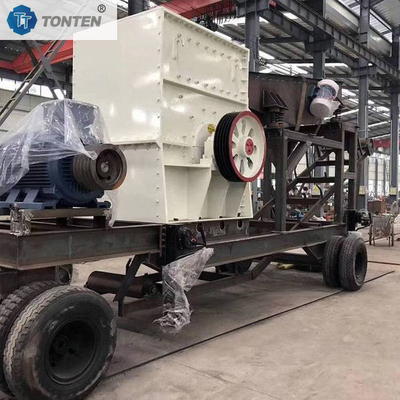 Box Mobile Stone Crusher Machine Hammer Crusher Box Crushing Machine Máy nghiền đá