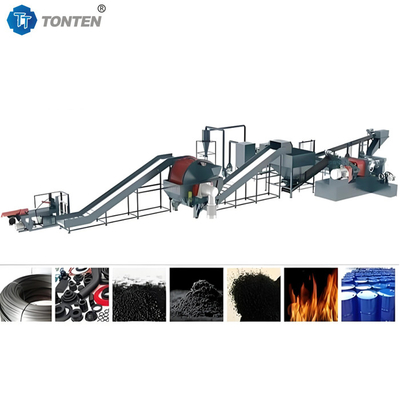 Máy tái chế lốp xe rác nhà máy sản xuất cao su bột máy