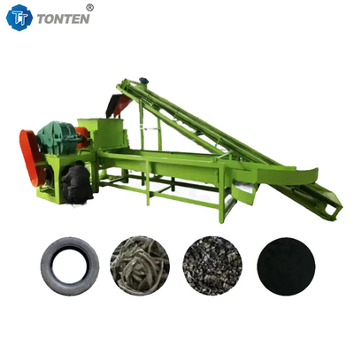 OTR Truck Scrap Tire Recycling Plant Taya Crusher Máy bột cao su