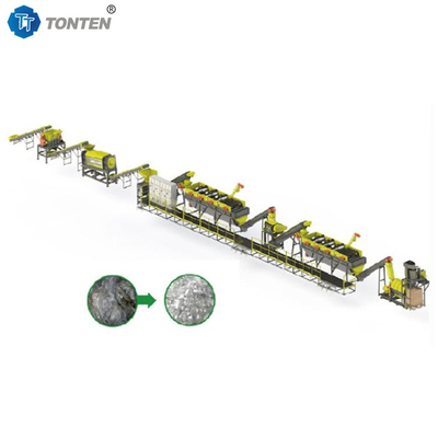 Máy tái chế PET Rác thải nhựa đã sử dụng Dẻo giặt Đường dây tái chế