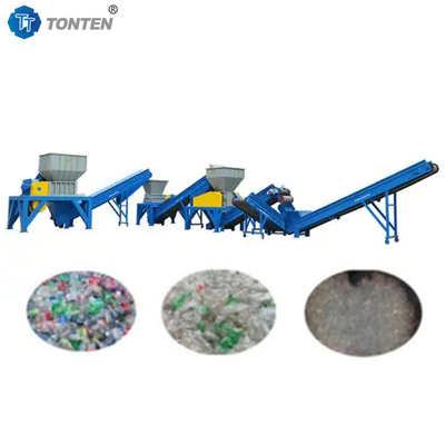 Máy tái chế chai nhựa rác PP PET Nhà máy nghiền rửa nóng