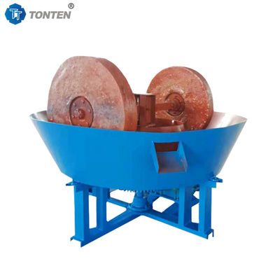 Máy nghiền ướt dạng con lăn để nghiền quặng vàng, máy nghiền khoáng sản