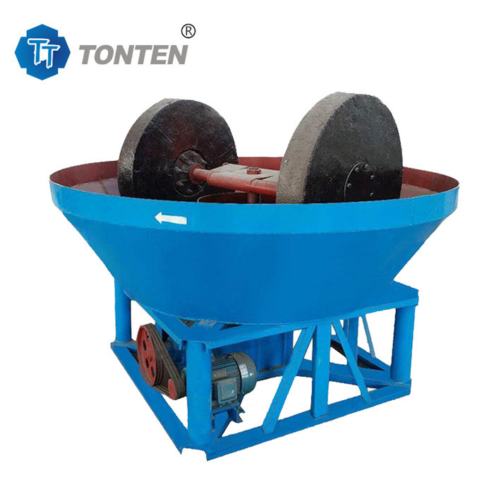 Ống ẩm ướt vàng ẩm ướt Pan Mill Machine Double Wheel Pan Mill Cho lựa chọn vàng