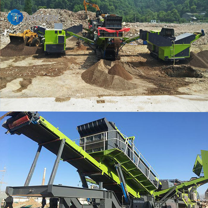 Rác thải đá vôi Granite Stone Crusher Máy phân loại 85kw cho công trình xây dựng