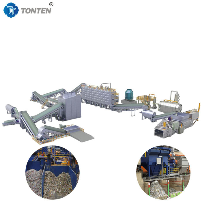Nhà máy phân loại chất thải hữu cơ cũ Đường phân loại chất thải rắn thành phố OEM