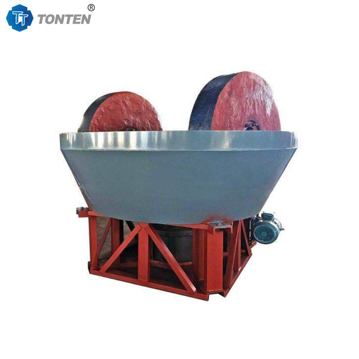 Vàng khoáng sản Vàng máy nghiền ướt Đá bánh xe máy nghiền
