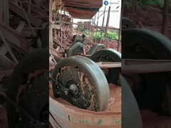 Máy nghiền vàng hai bánh ướt quặng sắt, máy nghiền thạch anh barit